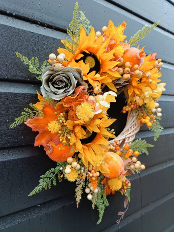 Autumn Glow Door Wreath - Handmade Harvest Decoration - Image 2