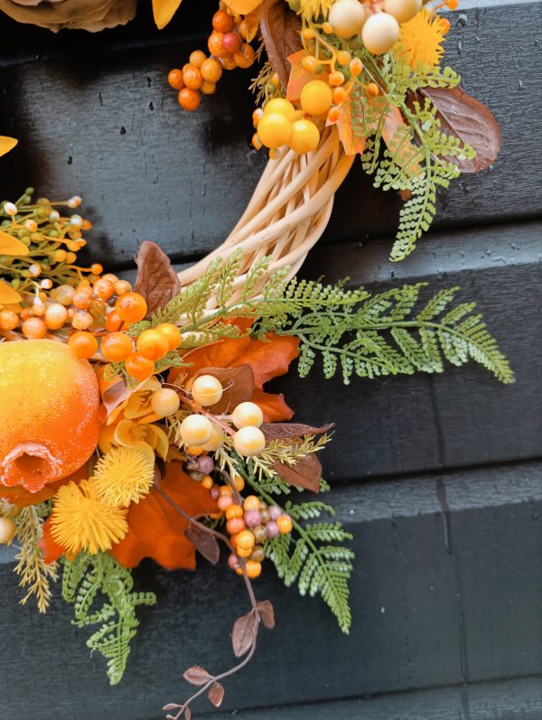 Autumn Glow Door Wreath - Handmade Harvest Decoration - Image 5
