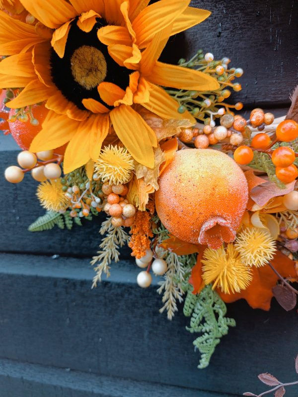 Autumn Glow Door Wreath - Handmade Harvest Decoration - Image 11