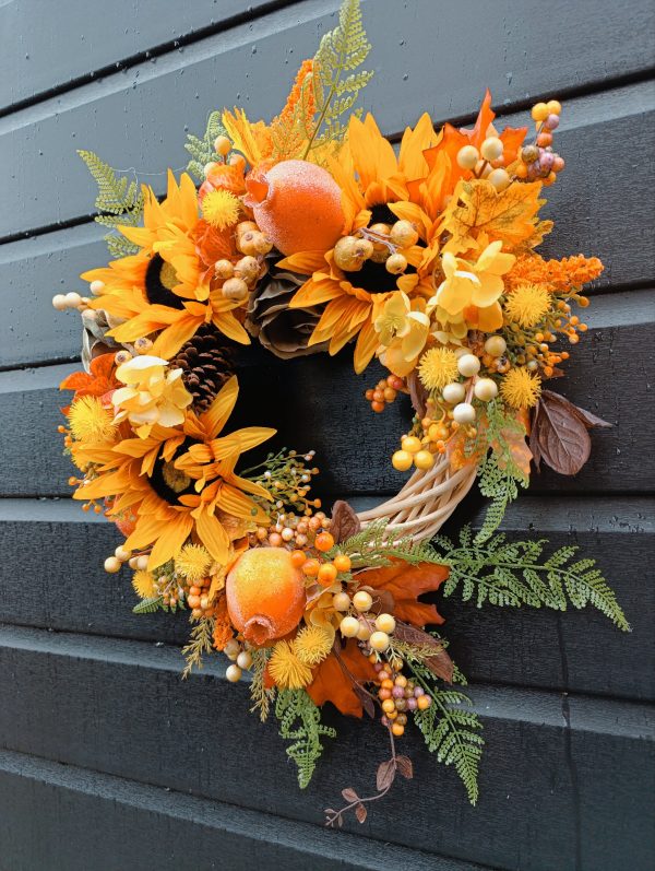 Autumn Glow Door Wreath - Handmade Harvest Decoration - Image 10