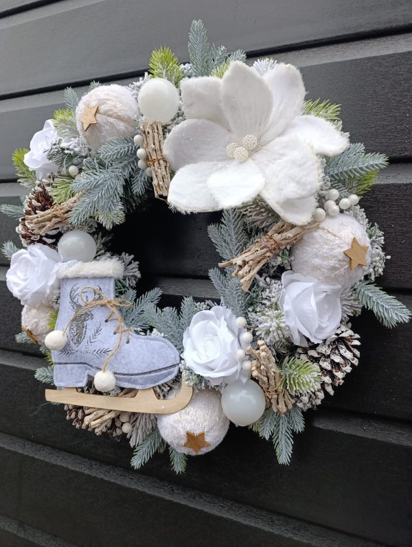 Frosted Winter Wonderland Wreath | Handmade 50cm Christmas Door Wreath - Image 10