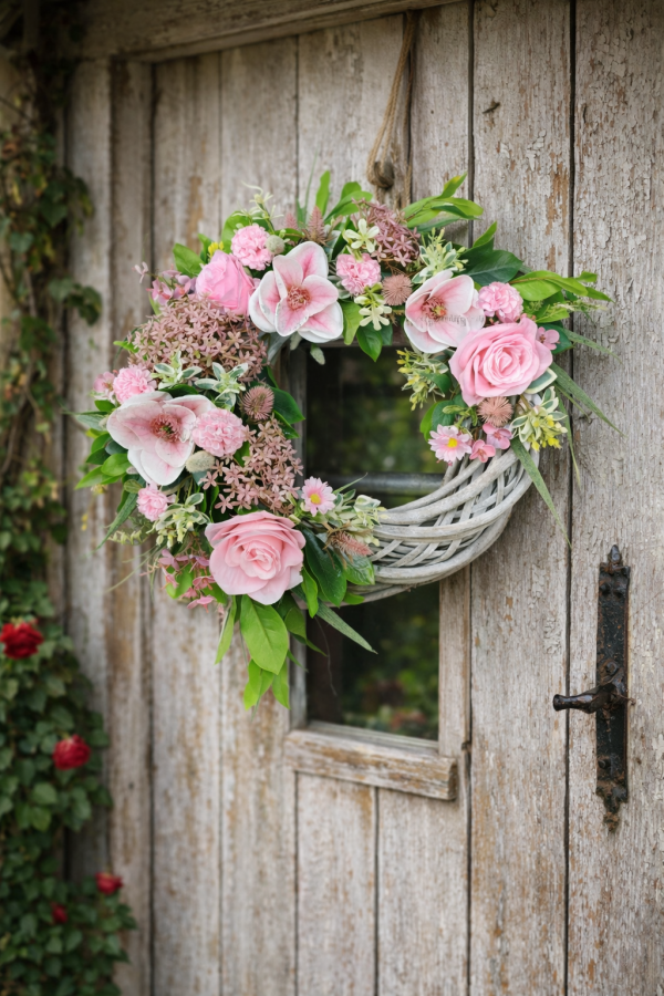 Cottage Garden Floral Wreath