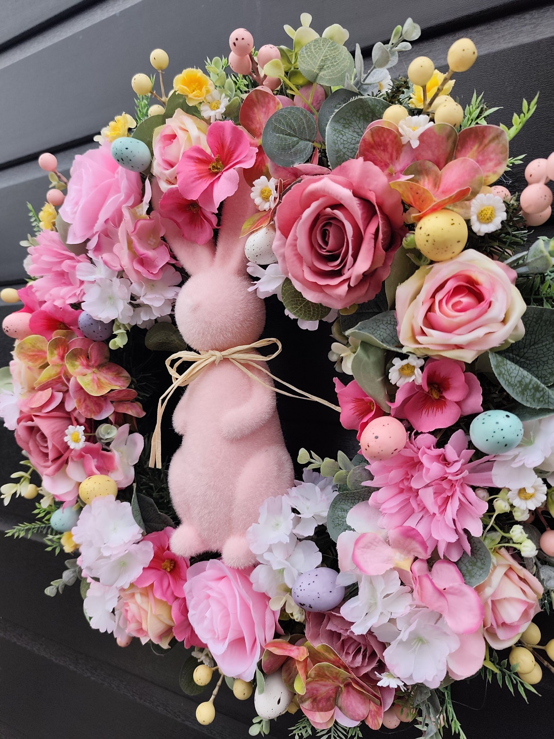  Luxury Easter Bunny Front Door Wreath | 50cm Handcrafted Spring Floral Decor | Premium Faux Peonies & Roses | includes Storage Box Luxury Easter Bunny Front Door Wreath | 50cm Handcrafted Spring Floral Decor | Premium Faux Peonies & Roses | includes Storage Box - Image 7