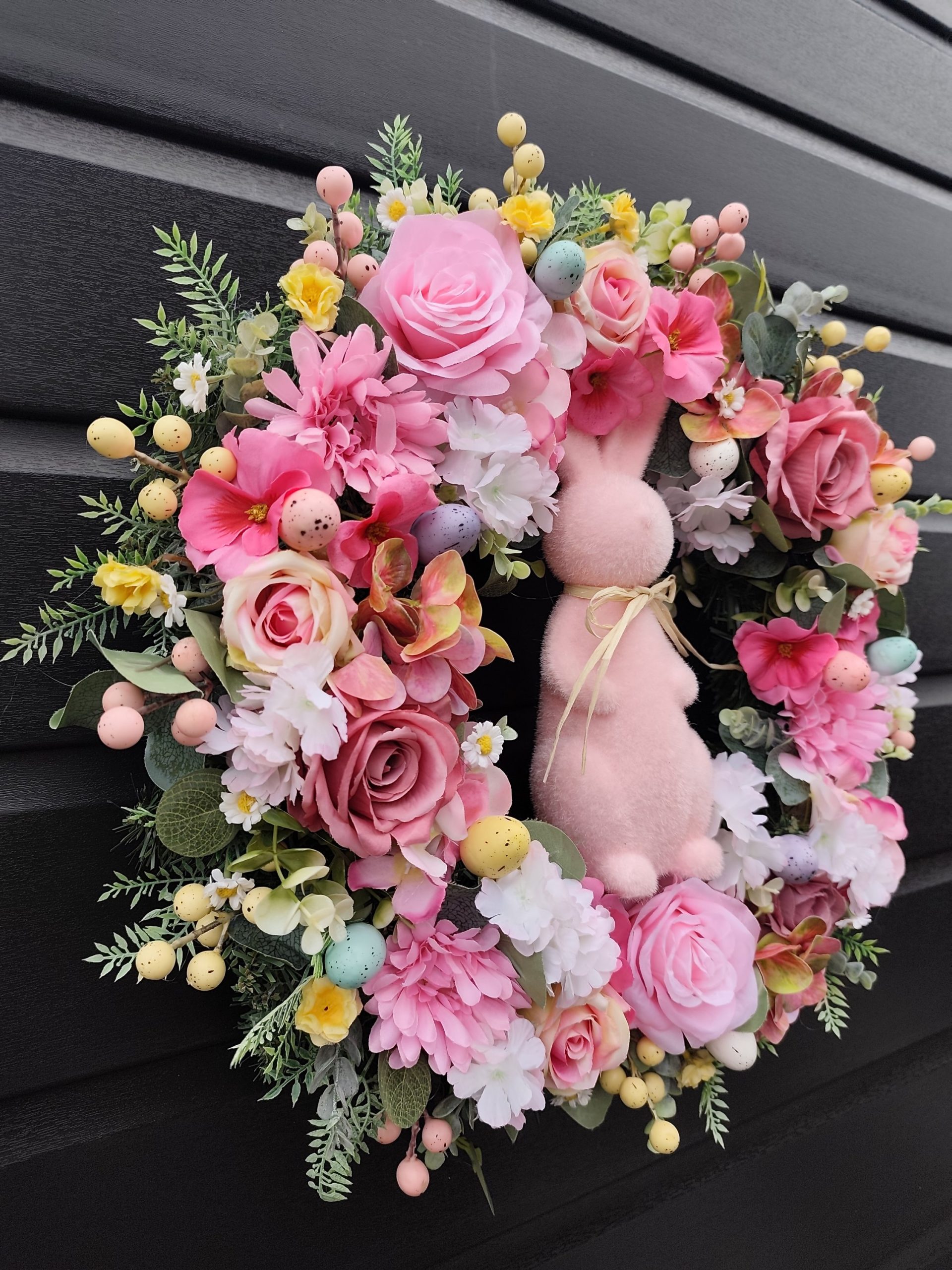  Luxury Easter Bunny Front Door Wreath | 50cm Handcrafted Spring Floral Decor | Premium Faux Peonies & Roses | includes Storage Box Luxury Easter Bunny Front Door Wreath | 50cm Handcrafted Spring Floral Decor | Premium Faux Peonies & Roses | includes Storage Box - Image 9