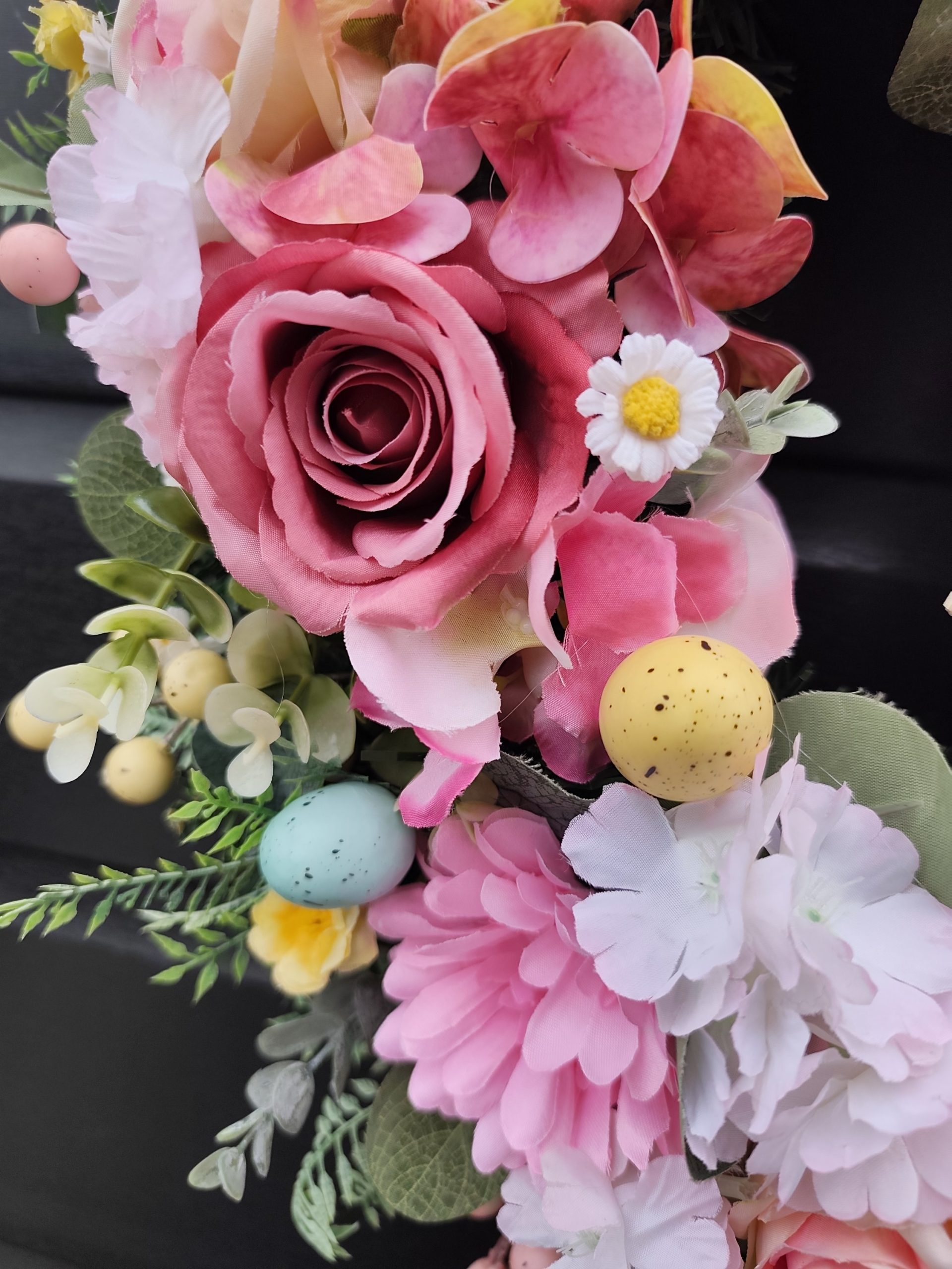  Luxury Easter Bunny Front Door Wreath | 50cm Handcrafted Spring Floral Decor | Premium Faux Peonies & Roses | includes Storage Box Luxury Easter Bunny Front Door Wreath | 50cm Handcrafted Spring Floral Decor | Premium Faux Peonies & Roses | includes Storage Box - Image 6