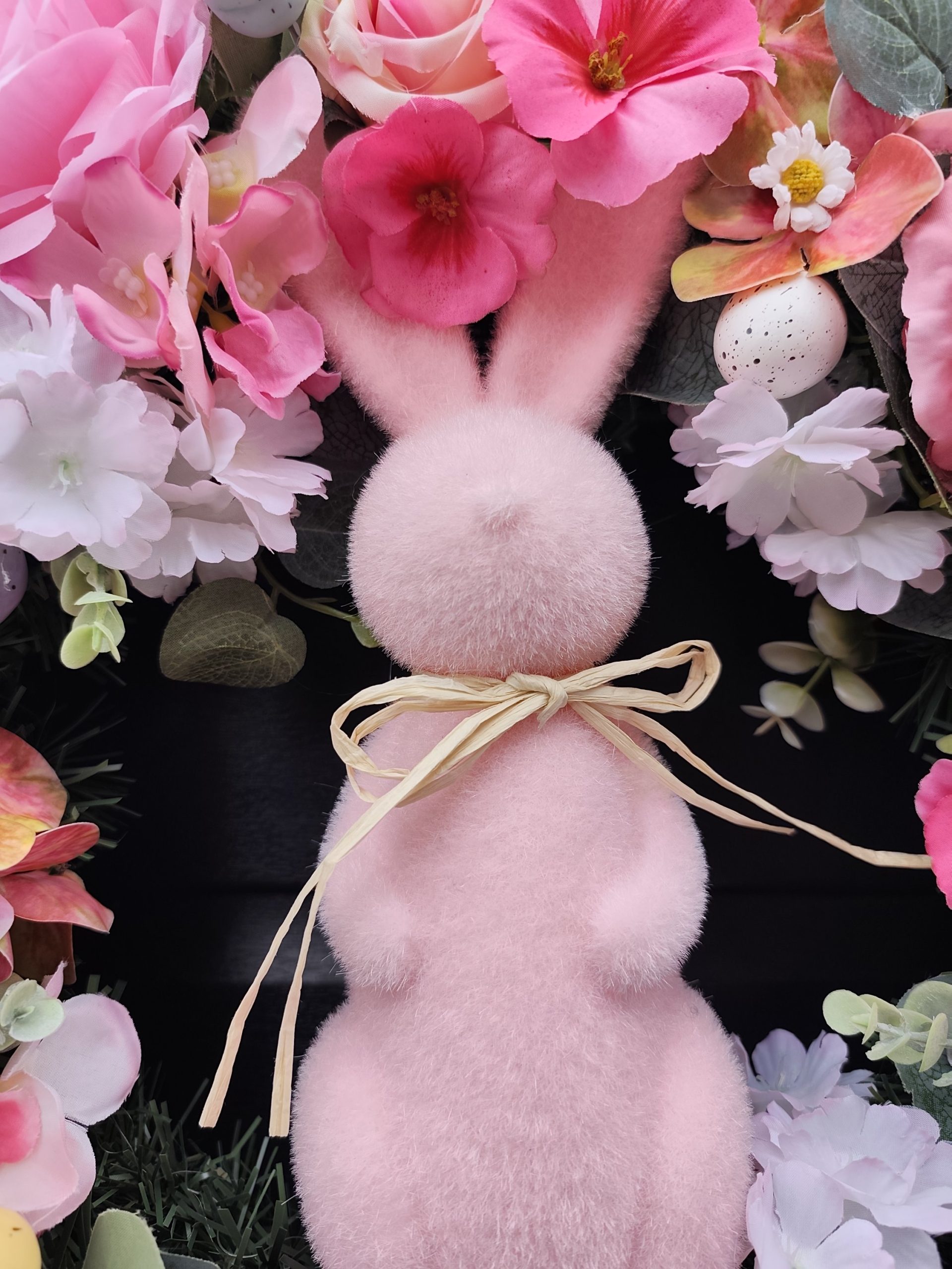  Luxury Easter Bunny Front Door Wreath | 50cm Handcrafted Spring Floral Decor | Premium Faux Peonies & Roses | includes Storage Box Luxury Easter Bunny Front Door Wreath | 50cm Handcrafted Spring Floral Decor | Premium Faux Peonies & Roses | includes Storage Box - Image 3