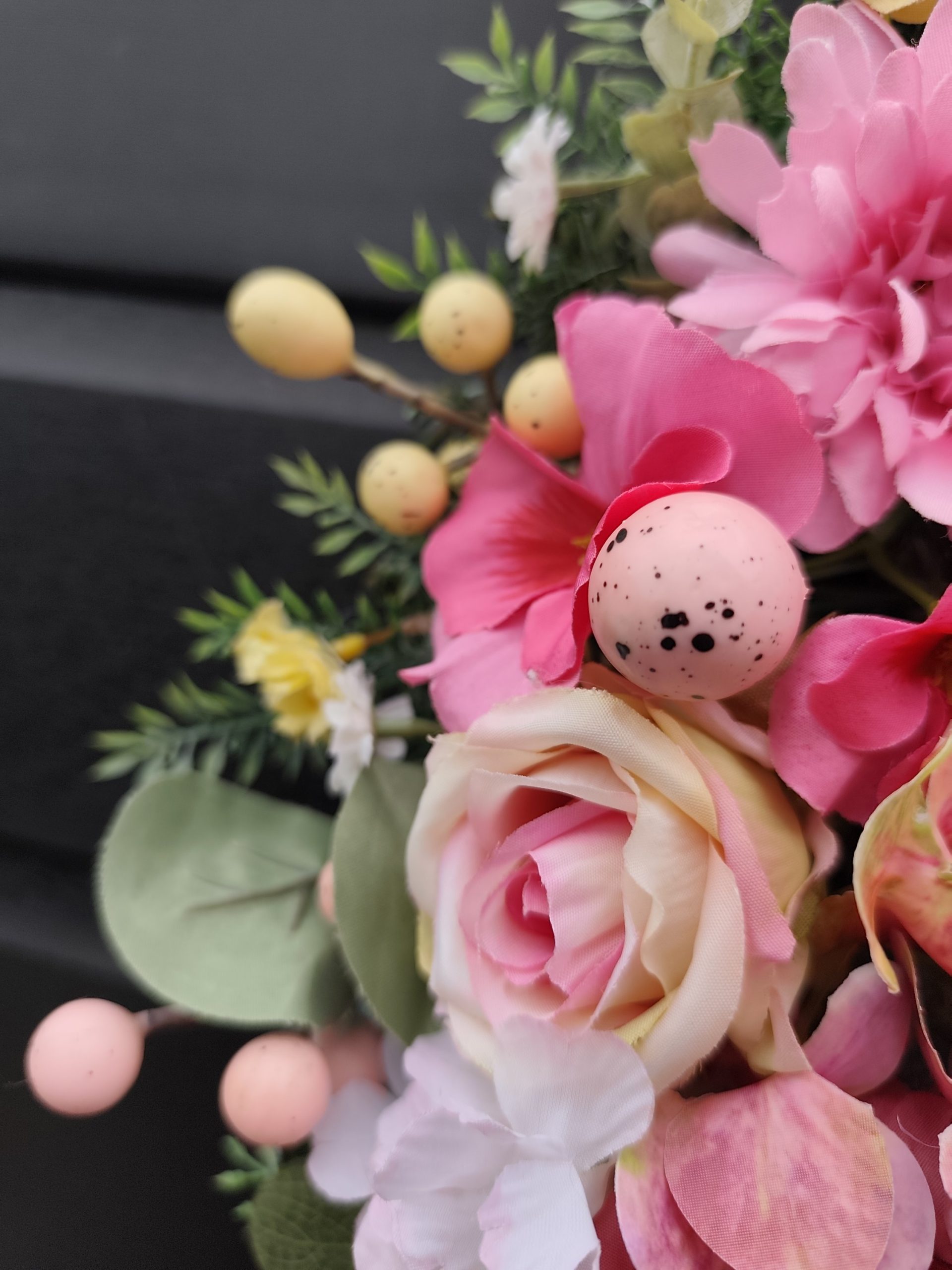  Luxury Easter Bunny Front Door Wreath | 50cm Handcrafted Spring Floral Decor | Premium Faux Peonies & Roses | includes Storage Box Luxury Easter Bunny Front Door Wreath | 50cm Handcrafted Spring Floral Decor | Premium Faux Peonies & Roses | includes Storage Box - Image 4