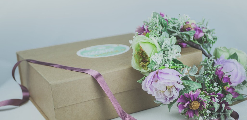 Flower Crowns our made to order flower combs and flower crowns arrive in a beautiful keepsake presentation box