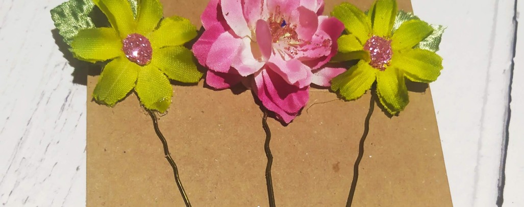 Bespoke Flower Hair Clips