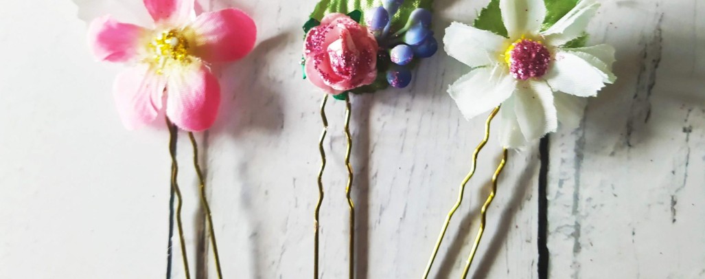 Bespoke Flower Hair Clips