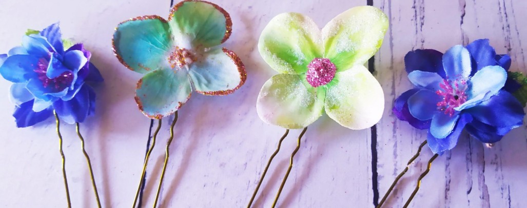 Bespoke Flower Hair Clips