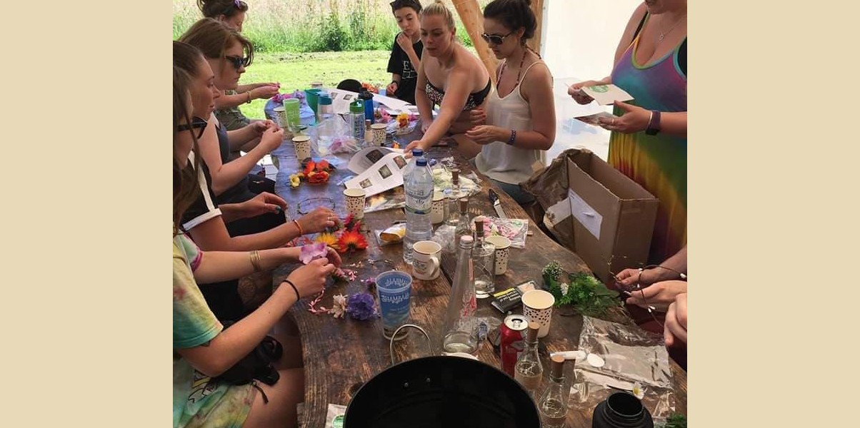 Flower Crown Workshops Outdoor Hen Party - Flower Crown Making